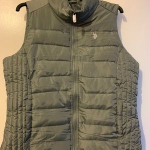Ralph Lauren Vest. One sage green with warm padding.